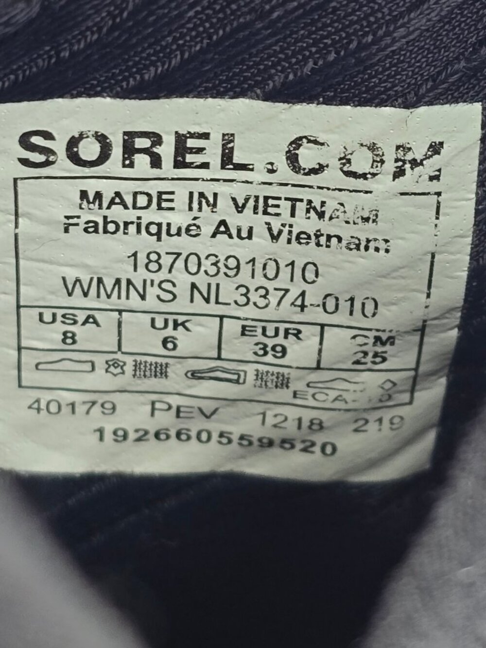 Sorel Kinetic Sneakers Women's Size 8 (WMN'S NL3374-010) - Picture 8 of 9
